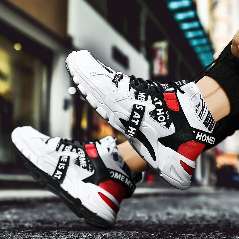 대형 사이즈 하이탑 청키 남자 스니커즈, 스포츠 신발, - Online Streetwear Brand 리뷰 및 가격
