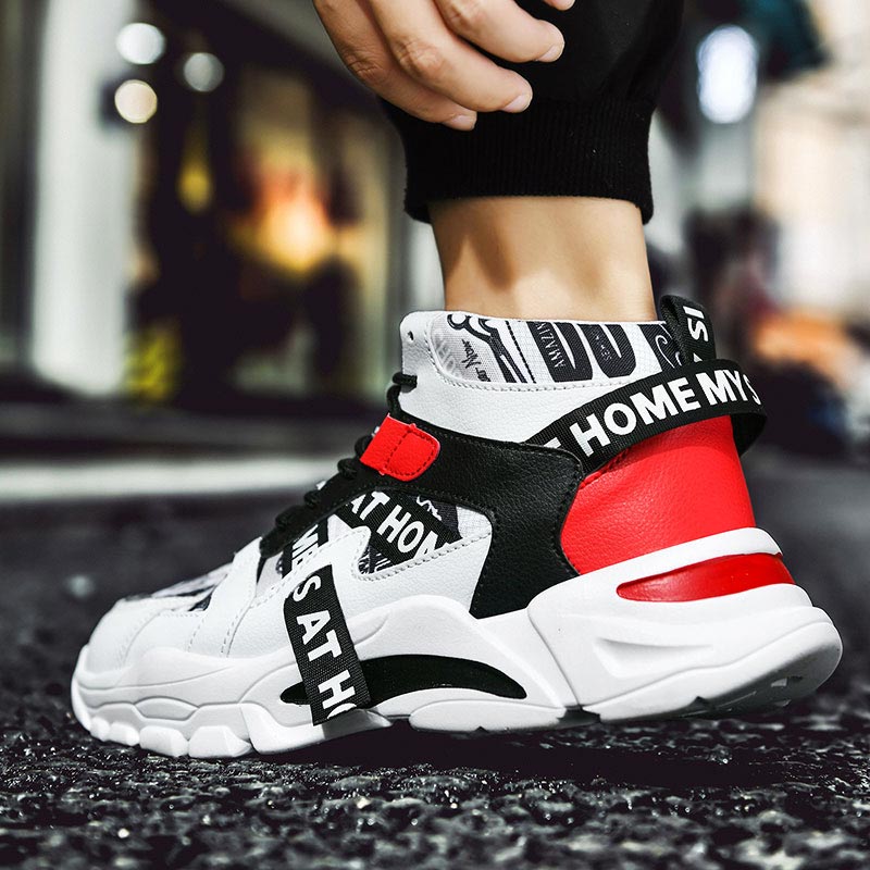 대형 사이즈 하이탑 청키 남자 스니커즈, 스포츠 신발, - Online Streetwear Brand 리뷰 및 가격