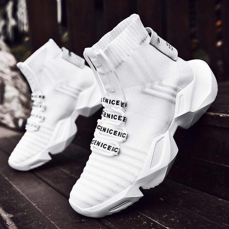플러스 사이즈 하이 탑 대규모 스포츠 양말 부츠 남성  - Online Streetwear Brand 리뷰 및 가격